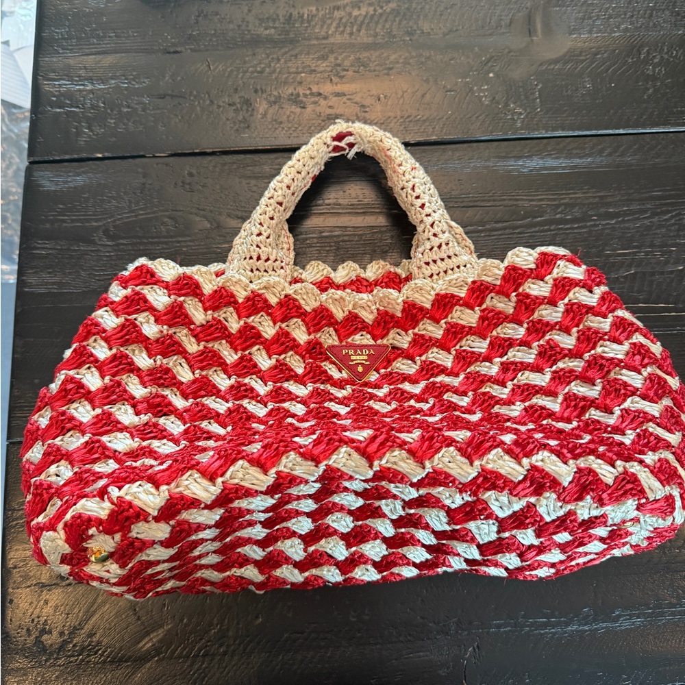 Prada Raffia Tote Bag - Picture 11 of 12